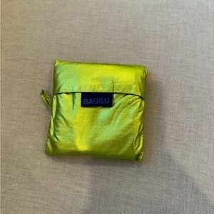 Baggu Metallic Green standard reuseable